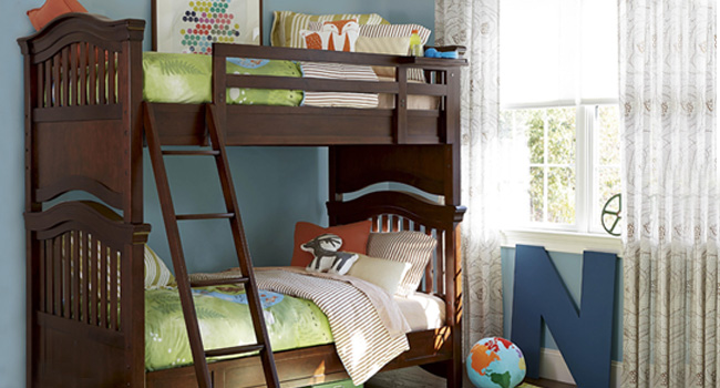 Big Style for the Little Ones || Kids’ rooms take shape with cribs, bunk beds, chairs & more
