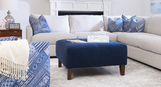 Cocktail Ottoman | The Multipurpose Ottoman | Jordan's Furniture Life&Style Blog
