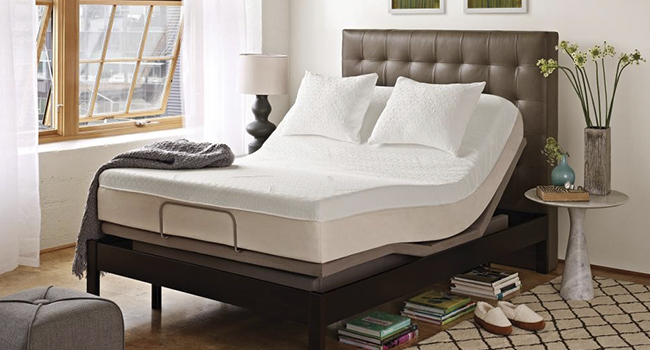 Adjustable Bed Base with Mattress