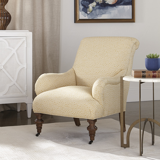 Pastel accent chair