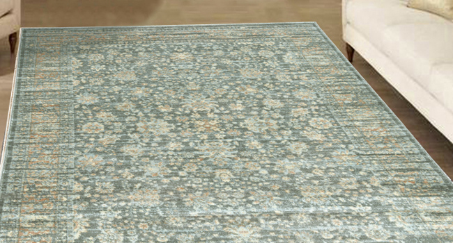 Pastel area rug