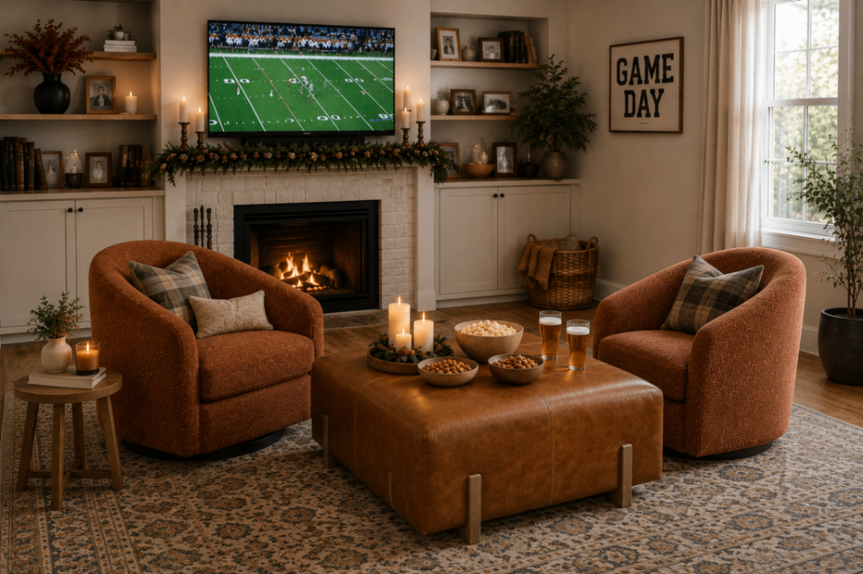 Comfortable living room seating