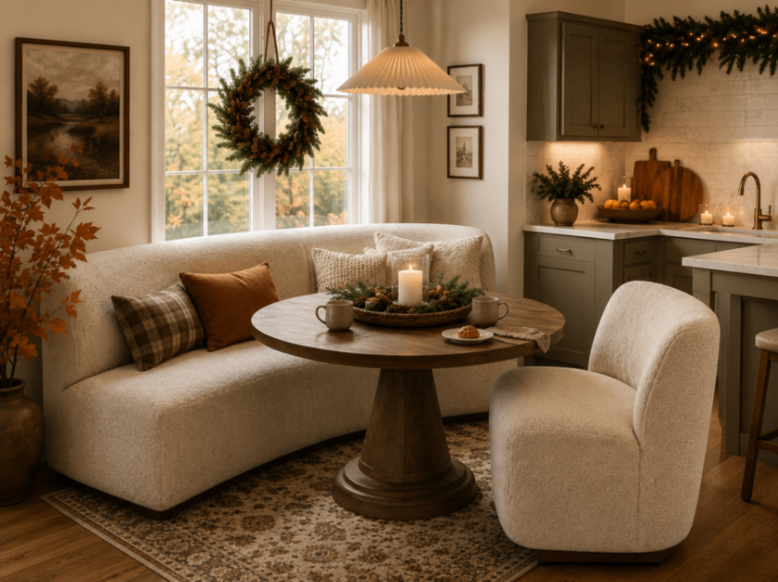 Dining area ready for guests