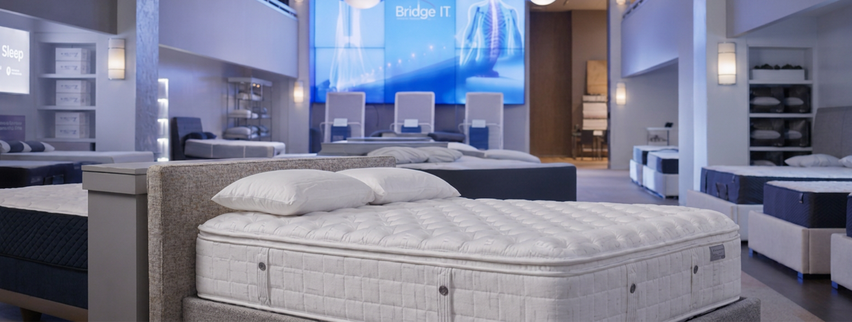 bridge it mattress in our sleep lab department