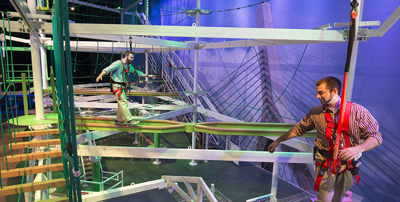 Beanstalk Adventure Ropes Course At Jordan S Furniture In Reading Ma Beanstalk At Jordan S Furniture In Reading