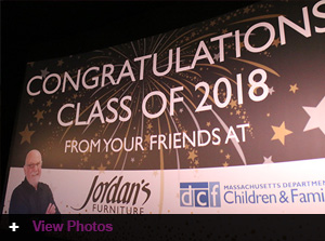 Jordan’s Furniture honors graduates in foster care at Reading MA store event