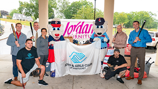 Jordan’s Rhode Island Double Play Youth Baseball Program benefits the Boys & Girls Club of Pawtucket with partner the Pawtucket Red Sox